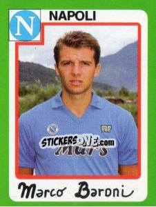 Sticker Marco Baroni - Calcio 1990 - Euroflash