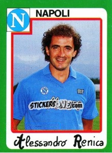 Figurina Alessandro Renica - Calcio 1990 - Euroflash