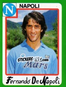 Figurina Fernando De Napoli - Calcio 1990 - Euroflash