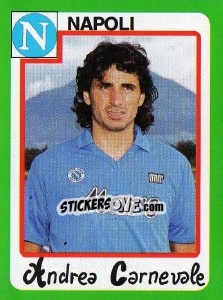 Sticker Andrea Carnevale - Calcio 1990 n. 235 - Euroflash