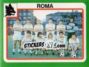 Figurina Squadra Roma - Calcio 1990 - Euroflash