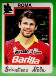 Sticker Sebastiano Nela - Calcio 1990 - Euroflash