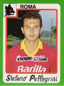 Figurina Stefano Pellegrini - Calcio 1990 - Euroflash