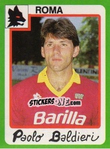 Cromo Paolo Baldieri - Calcio 1990 - Euroflash