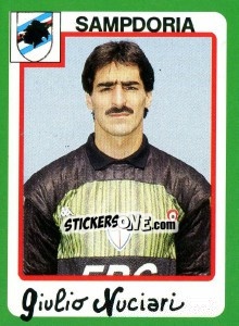 Sticker Giulio Nuciari - Calcio 1990 - Euroflash