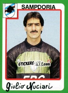 Sticker Giulio Nuciari - Calcio 1990 n. 255 - Euroflash