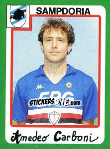 Sticker Amedeo Carboni - Calcio 1990 n. 256 - Euroflash