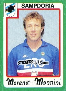 Sticker Moreno Mannini - Calcio 1990 - Euroflash