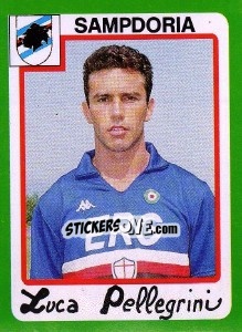 Figurina Luca Pellegrini - Calcio 1990 - Euroflash