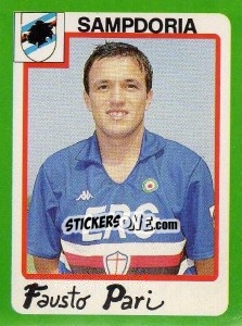 Sticker Fausto Pari - Calcio 1990 n. 261 - Euroflash
