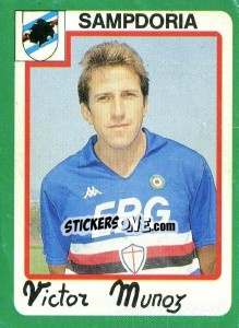 Cromo Victor Munoz - Calcio 1990 - Euroflash