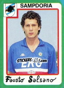Sticker Fausto Salsano - Calcio 1990 n. 265 - Euroflash