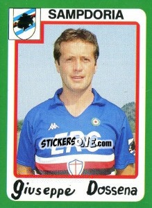 Sticker Giuseppe Dossena - Calcio 1990 n. 266 - Euroflash
