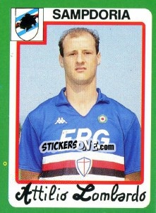 Figurina Attilio Lombardo - Calcio 1990 - Euroflash