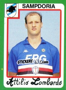 Sticker Attilio Lombardo - Calcio 1990 n. 267 - Euroflash