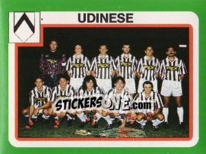 Figurina Squadra Udinese - Calcio 1990 - Euroflash