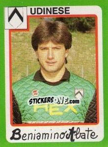 Sticker Beniamino Abate - Calcio 1990 - Euroflash