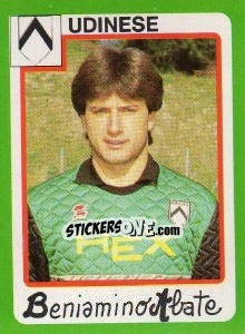 Figurina Beniamino Abate - Calcio 1990 - Euroflash