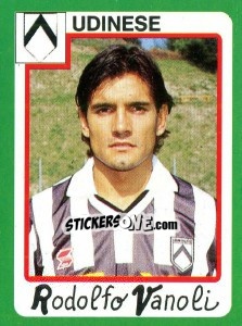 Figurina Rodolfo Vanoli - Calcio 1990 - Euroflash