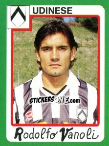 Sticker Rodolfo Vanoli - Calcio 1990 n. 274 - Euroflash