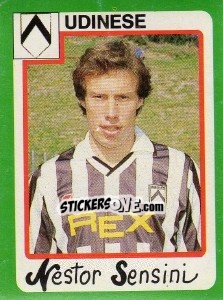 Sticker Nestor Sensini - Calcio 1990 - Euroflash