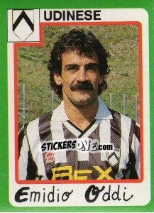 Sticker Emidio Oddi - Calcio 1990 - Euroflash