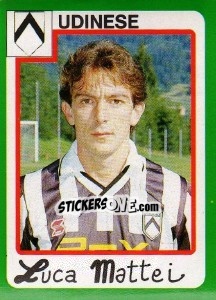 Cromo Luca Mattei - Calcio 1990 - Euroflash