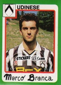 Sticker Marco Branca - Calcio 1990 - Euroflash