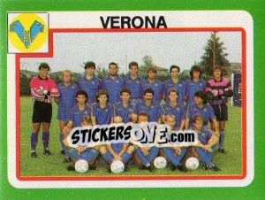 Figurina Squadra Verona - Calcio 1990 - Euroflash