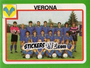 Sticker Squadra Verona - Calcio 1990 n. 286 - Euroflash