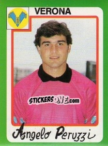 Figurina Angelo Peruzzi - Calcio 1990 - Euroflash