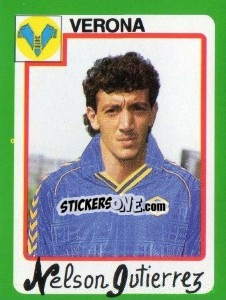 Sticker Nelson Gutierrez - Calcio 1990 n. 290 - Euroflash