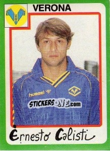 Figurina Ernesto Calisti - Calcio 1990 - Euroflash