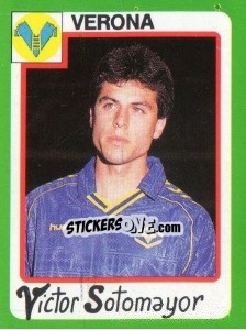 Sticker Victor Sotomayor - Calcio 1990 n. 295 - Euroflash