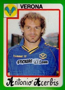 Sticker Antonio Acerbis - Calcio 1990 - Euroflash