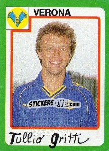 Sticker Tullio Gritti - Calcio 1990 n. 301 - Euroflash