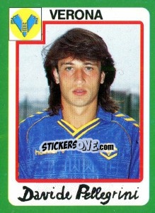 Sticker Davide Pellegrini - Calcio 1990 - Euroflash