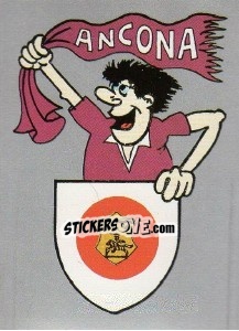 Sticker Scudetto Ancona - Calcio 1990 - Euroflash