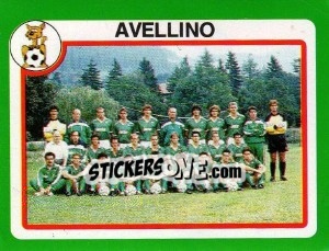 Figurina Squadra Avellino - Calcio 1990 - Euroflash