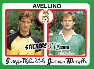 Sticker Giuseppe Taglialatela / Giacomo Murelli - Calcio 1990 n. 309 - Euroflash