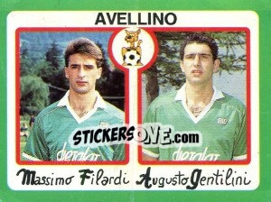 Sticker Massimo Filardi / Augusto Gentilini - Calcio 1990 n. 310 - Euroflash