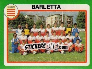 Figurina Squadra Barletta - Calcio 1990 - Euroflash