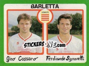 Sticker Gino Cossaro / Ferdinando Signorelli - Calcio 1990 n. 316 - Euroflash
