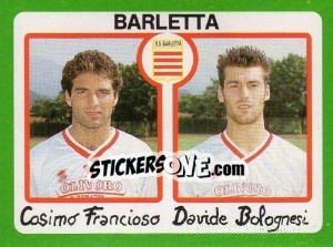 Sticker Cosimo Francioso / Davide Bolognesi - Calcio 1990 n. 320 - Euroflash