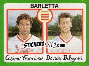 Sticker Cosimo Francioso / Davide Bolognesi - Calcio 1990 - Euroflash