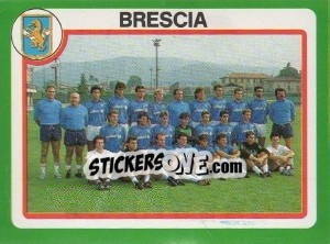 Sticker Squadra Brescia - Calcio 1990 n. SQU4 - Euroflash