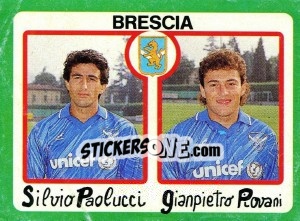 Figurina Silvio Paolucci / Gianpietro Piovani - Calcio 1990 - Euroflash