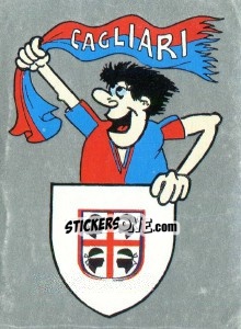 Figurina Scudetto Cagliari - Calcio 1990 - Euroflash