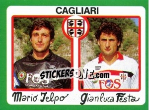 Sticker Mario Ielpo / Gianluca Festa - Calcio 1990 n. 327 - Euroflash