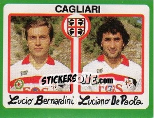 Sticker Lucio Bernardini / Luciano De Paola - Calcio 1990 n. 330 - Euroflash